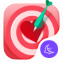 Valentine red heart theme