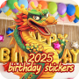 happy birthday stickers 2025